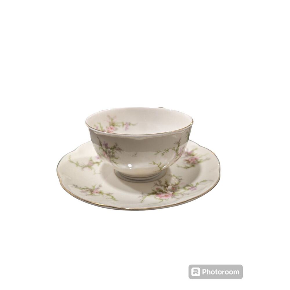 Theodore Haviland New York - Rosalinde Flat Cup & Saucer Set